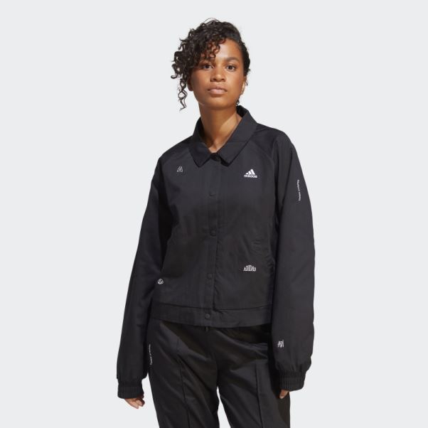 Veste De Survêtement Avec Graphismes Inspirés Des Cristaux De Guérison Noir Adidas