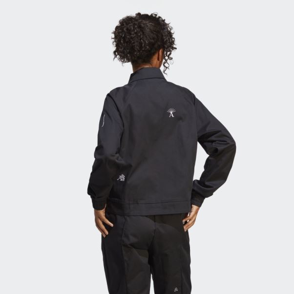 Veste De Survêtement Avec Graphismes Inspirés Des Cristaux De Guérison Noir Adidas
