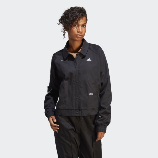 Veste De Survêtement Avec Graphismes Inspirés Des Cristaux De Guérison Noir Adidas
