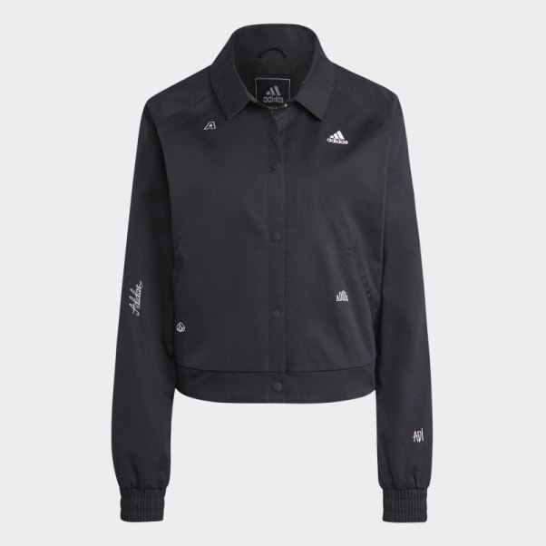 Veste De Survêtement Avec Graphismes Inspirés Des Cristaux De Guérison Noir Adidas