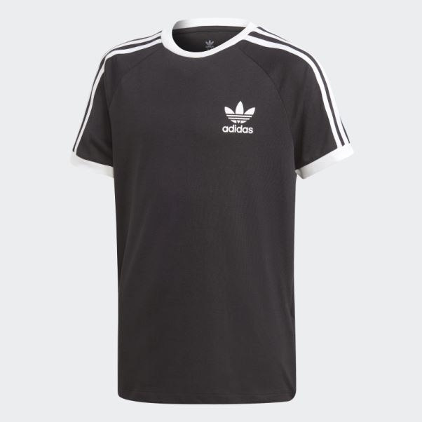 T-shirt Adidas Noir à 3 Bandes