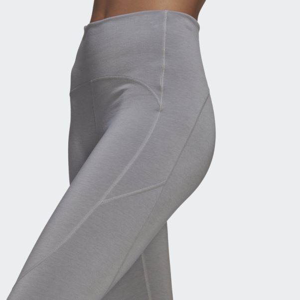 Adidas By Stella Mccartney 7/8 Leggings De Yoga Mode Onix Clair