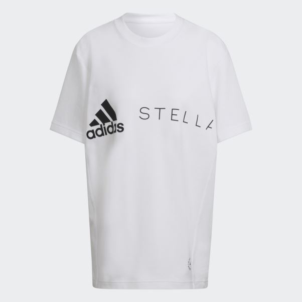 T-shirt Adidas By Stella Mccartney Blanc Avec Logo