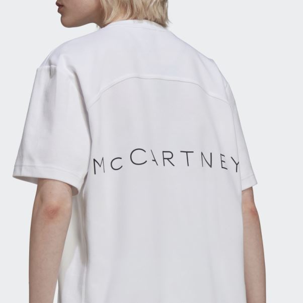 T-shirt Adidas By Stella Mccartney Blanc Avec Logo