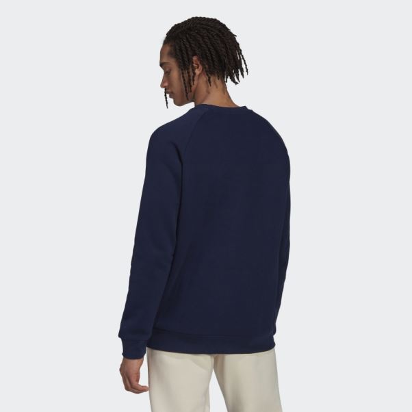 Sweat à Col Rond Trèfle Adicolor Essentials Night Indigo Adidas