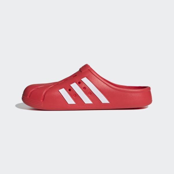 Adidas Sabots Adilette Rouges