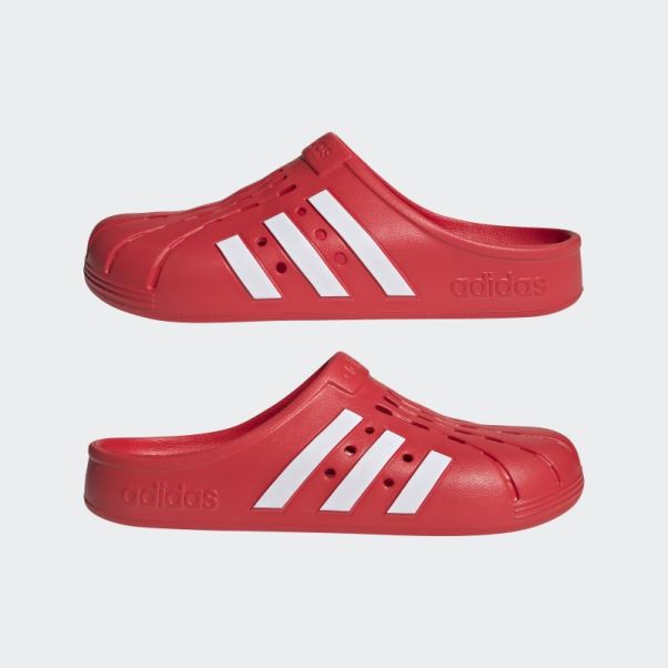 Adidas Sabots Adilette Rouges