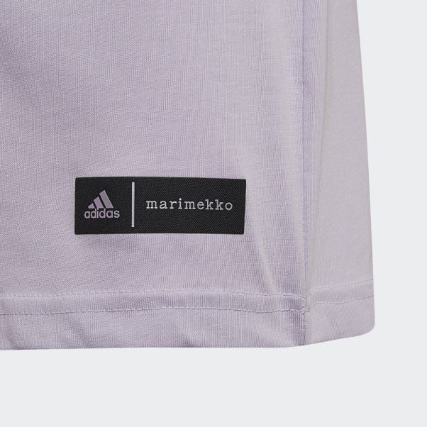 T-shirt Graphique Adidas Marimekko Teinte Violette