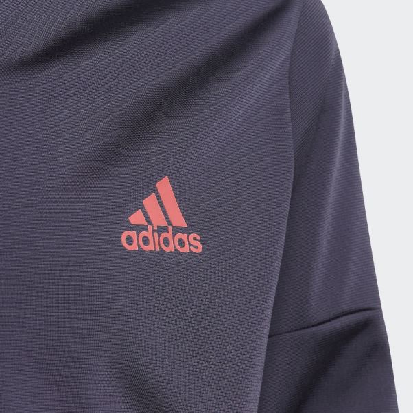 Survetement Polyester Aeroready 3 Bandes Bleu Marine Adidas