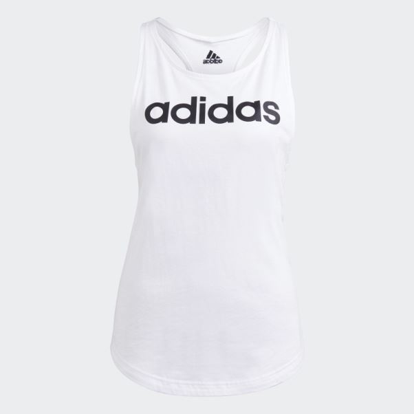 Débardeur Adidas Essentials Blanc Ample Avec Logo
