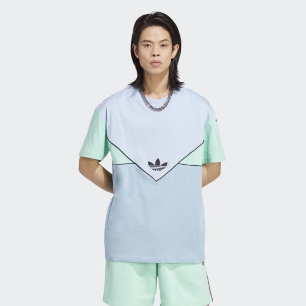 Adidas Adicolor Season Archive Tee Bleu Aube