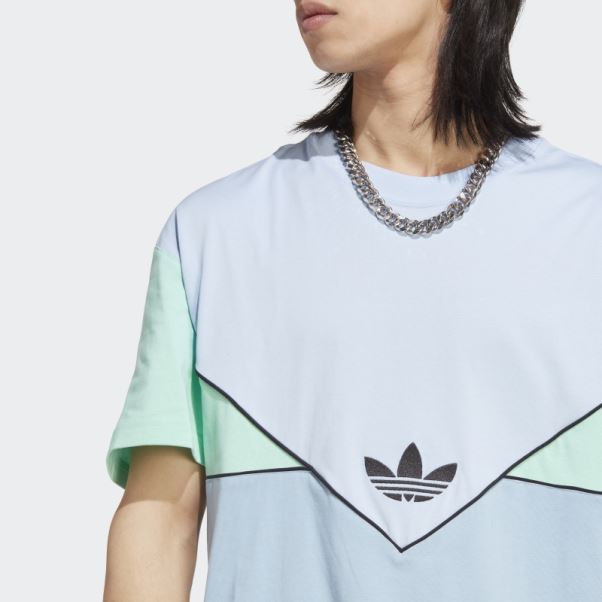 Adidas Adicolor Season Archive Tee Bleu Aube