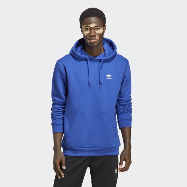 Sweat à Capuche Essentiel Trèfle Bleu Adidas