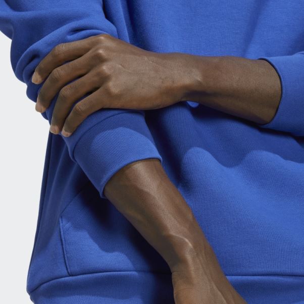 Sweat à Capuche Essentiel Trèfle Bleu Adidas