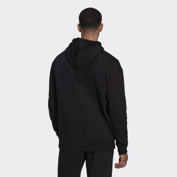 Sweat à Capuche à épaules Tombantes En Molleton De Coton Essentials Feelvivid Adidas Noir