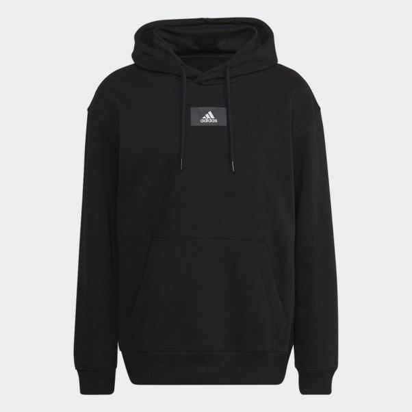 Sweat à Capuche à épaules Tombantes En Molleton De Coton Essentials Feelvivid Adidas Noir
