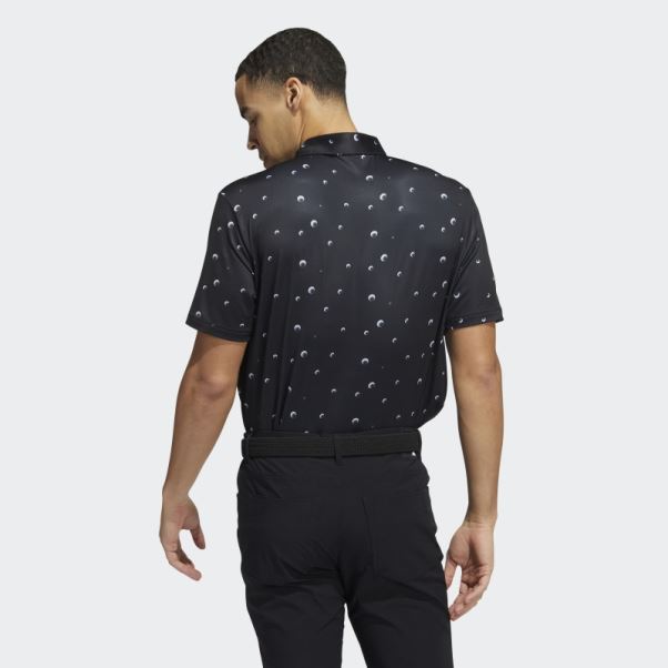 Polo Imprimé Ultimate365 Noir Adidas