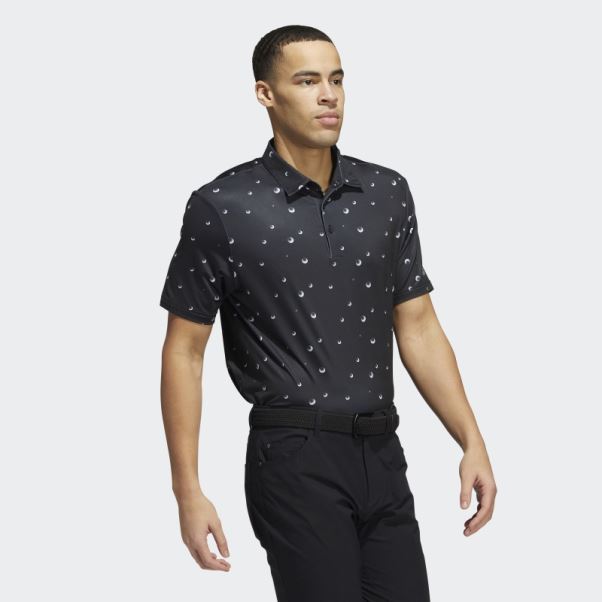 Polo Imprimé Ultimate365 Noir Adidas