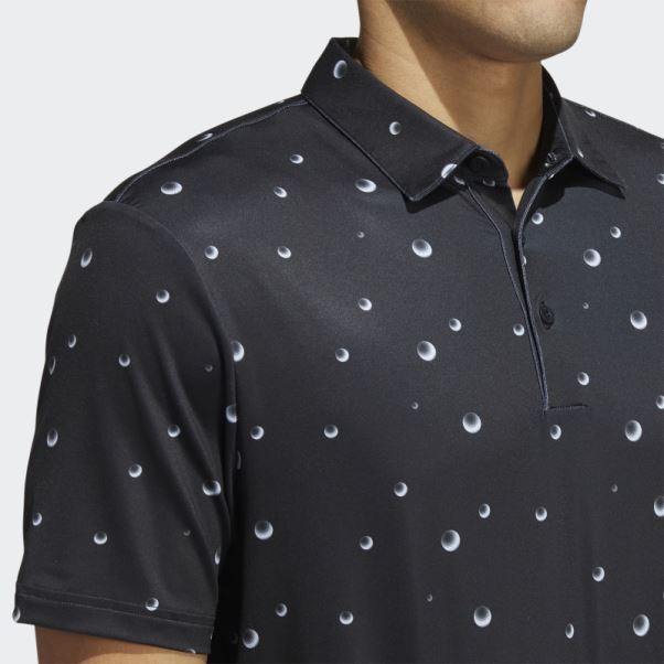 Polo Noir Imprimé Adidas Ultimate365