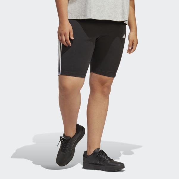 Adidas Short Cycliste 3 Bandes Essentials Noir