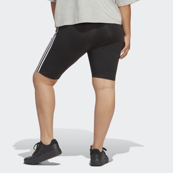 Adidas Short Cycliste 3 Bandes Essentials Noir