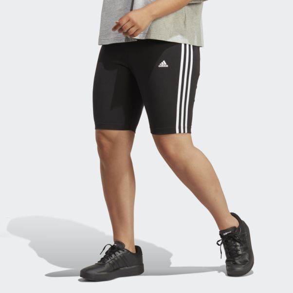 Short De Vélo Adidas Essentials 3-stripes (grande Taille) Blanc