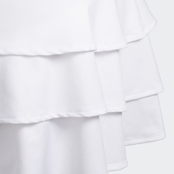 Jupe Courte à Volants Adidas Blanche
