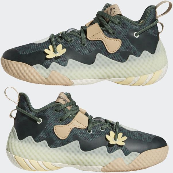 Durcir Vol. 6 Chaussures De Basket Adidas Vert Oxyde