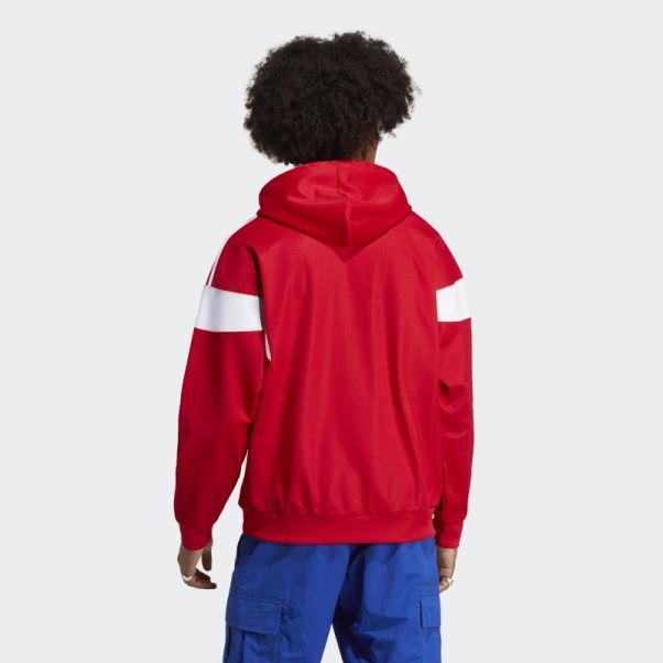 Adicolor Classics Sweat à Capuche Coupe Ligne écarlate Adidas