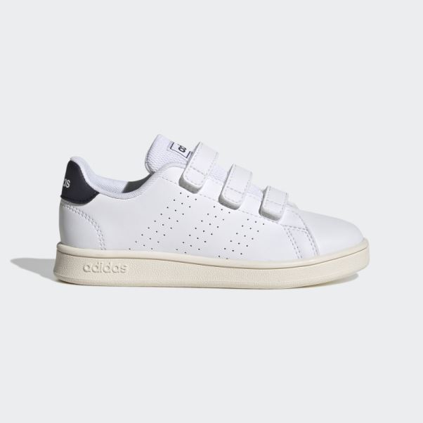 Chaussures à Scratch Adidas Avantage Court Lifestyle Blanches