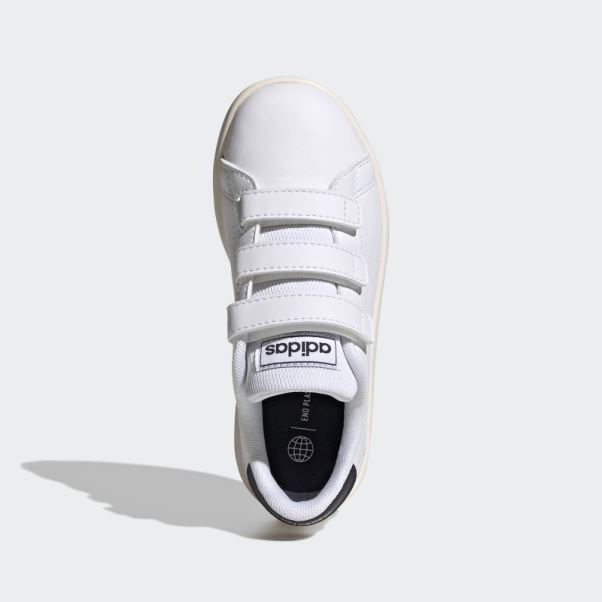 Chaussures à Scratch Adidas Avantage Court Lifestyle Blanches