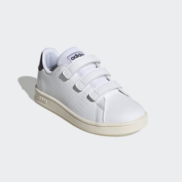 Chaussures à Scratch Adidas Avantage Court Lifestyle Blanches