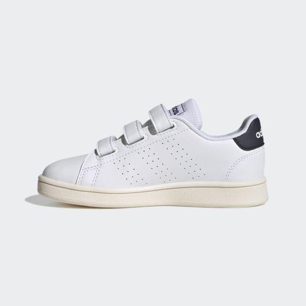 Chaussures à Scratch Adidas Avantage Court Lifestyle Blanches