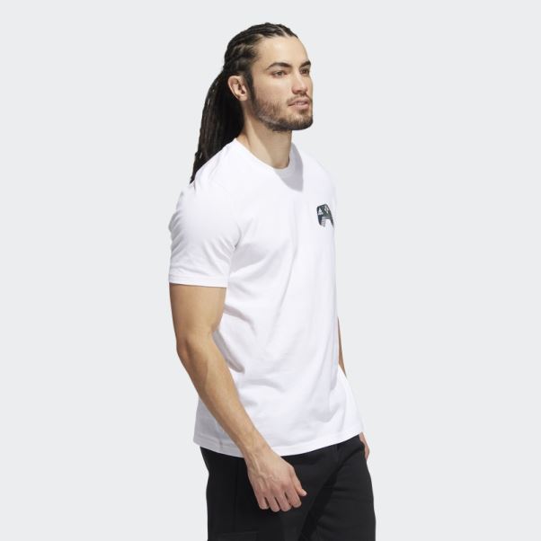 T-shirt Graphique Gaming Color-shift Blanc Adidas
