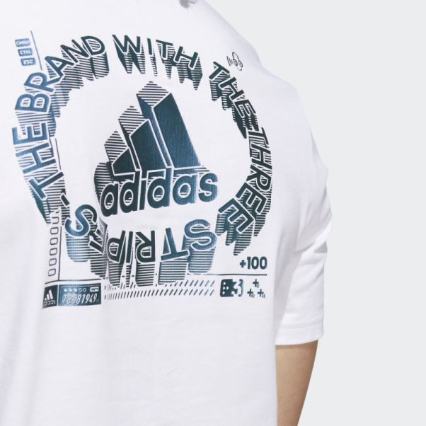 T-shirt Graphique Gaming Color-shift Blanc Adidas