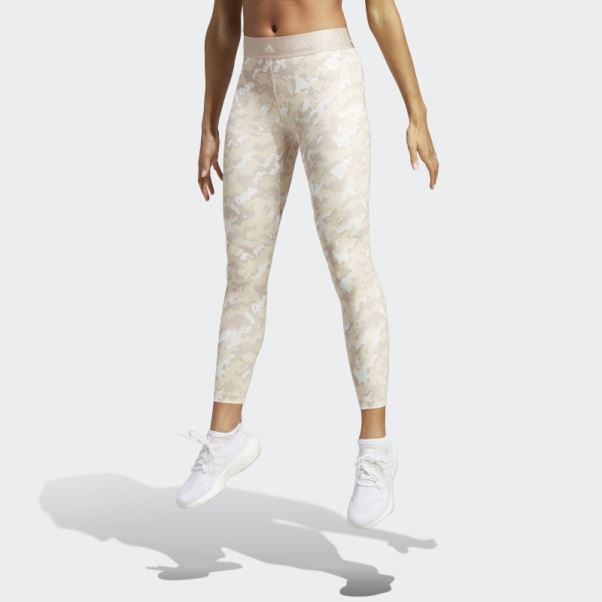 Adidas Techfit Camo 7/8 Legging Sable