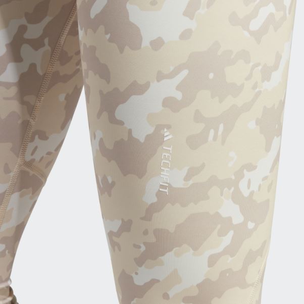Adidas Techfit Camo 7/8 Legging Sable
