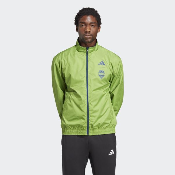 Adidas Seattle Sounders Fc Anthem Veste Mystery Bleu