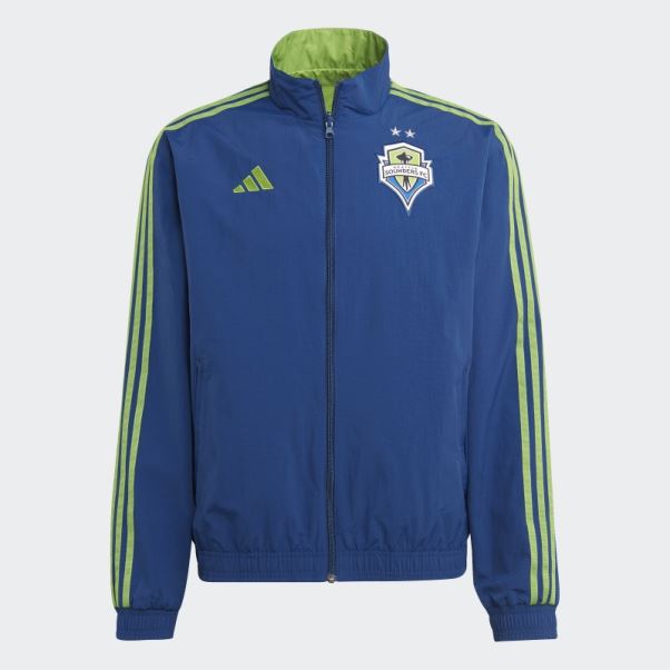 Adidas Seattle Sounders Fc Anthem Veste Mystery Bleu
