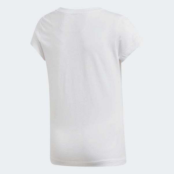 T-shirt Essentials Linear Adidas Blanc