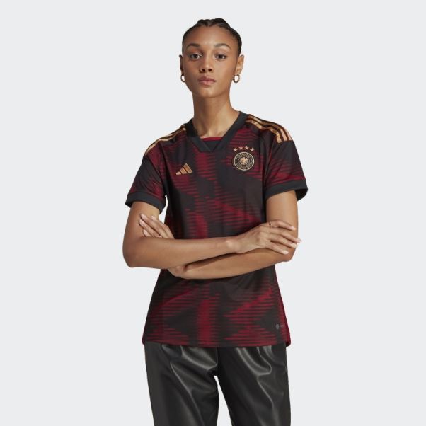Maillot Adidas Allemagne 22 Extérieur Noir