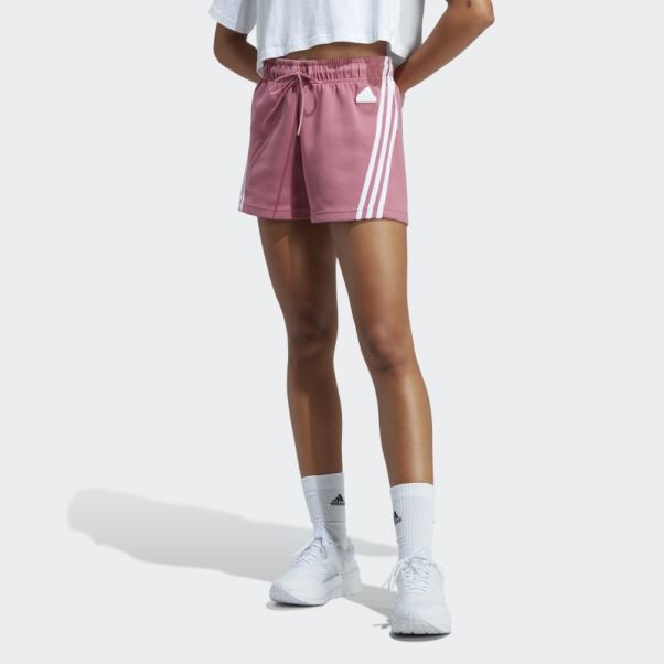 Short Adidas Future Icon à 3 Bandes Rose