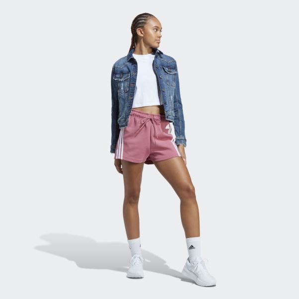 Short Adidas Future Icon à 3 Bandes Rose