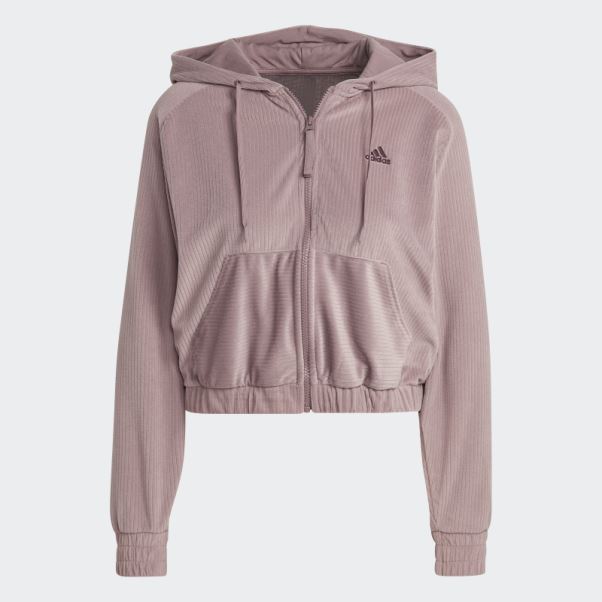 Adidas Sweat à Capuche Hyperglam Violet