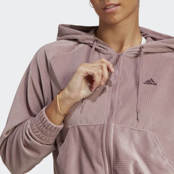 Adidas Sweat à Capuche Hyperglam Violet