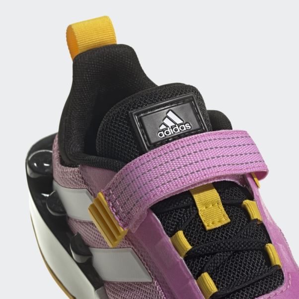 Orchid Adidas X Lego Tech Rnr Chaussures à Lacets élastiques Et à Sangle Supérieure