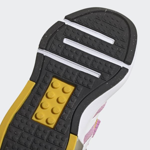Orchid Adidas X Lego Tech Rnr Chaussures à Lacets élastiques Et à Sangle Supérieure