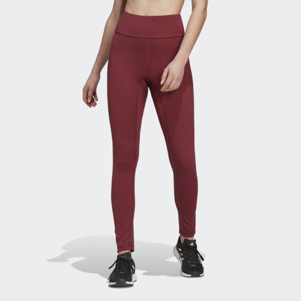 Legging Taille Haute Adidas Yoga Essentials Rouge