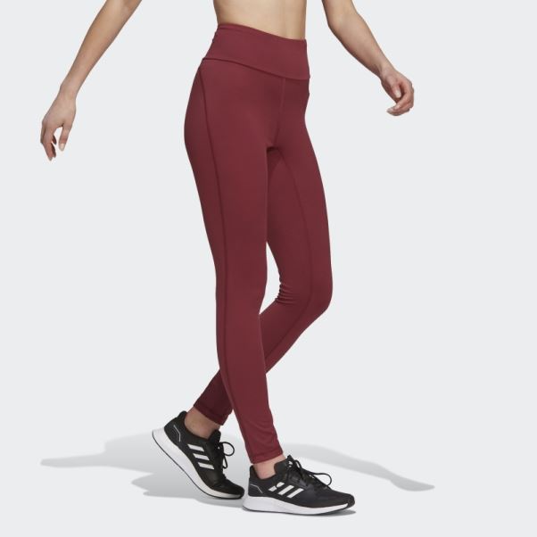 Legging Taille Haute Adidas Yoga Essentials Rouge