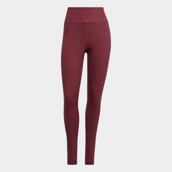 Legging Taille Haute Adidas Yoga Essentials Rouge